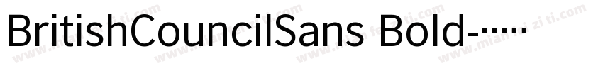 BritishCouncilSans Bold字体转换